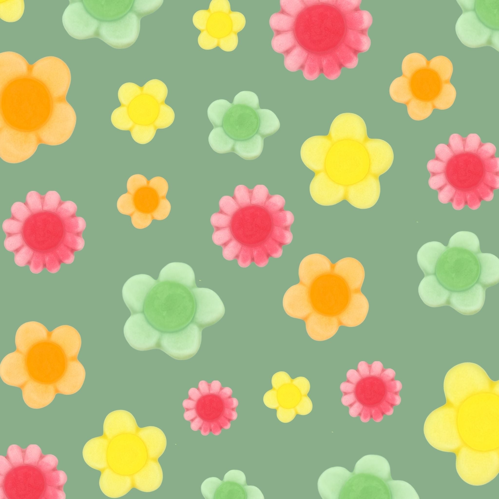 Flat Lay Cloetta Happy Flower Swedish Pick and Mix Candy