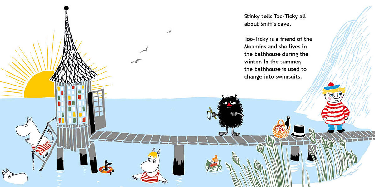 Moominvalley Friends at the Seaside: Board Book