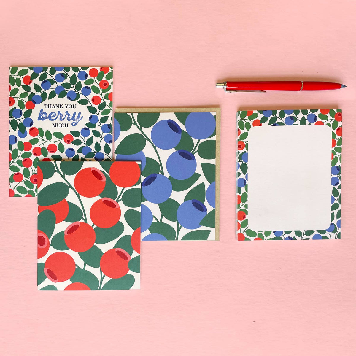 Thank You Berry Much - Botanical Berries Card