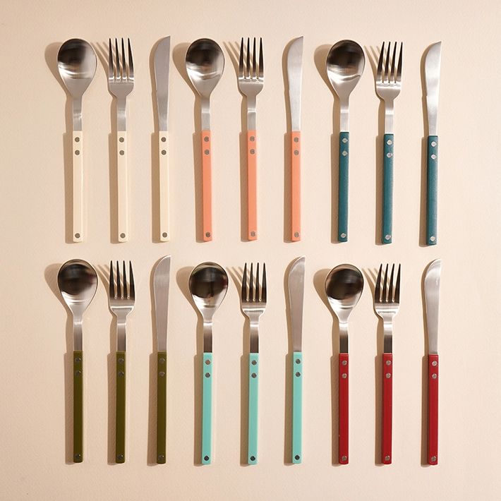 Bogen Sentier Satin Flatware: Sky