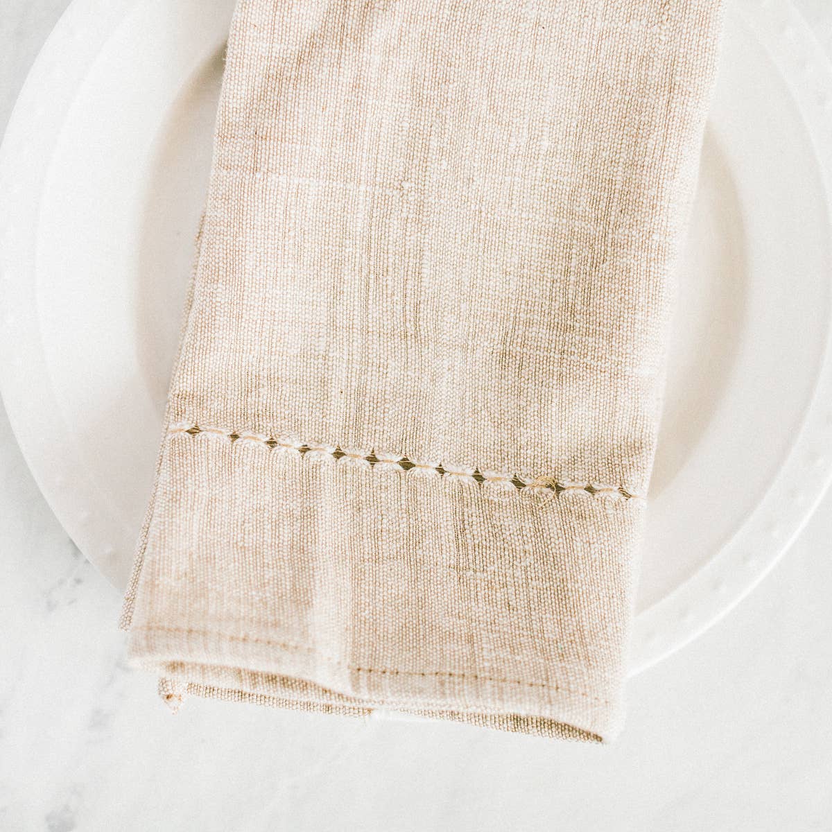 Pulled Cotton Napkin: Rattan