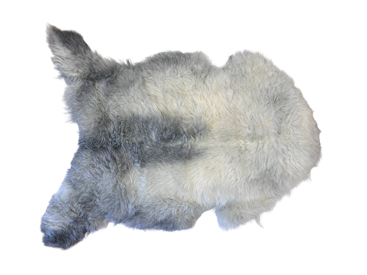 Icelandic Shorn Wool Sheepskin Pelts: Natural White