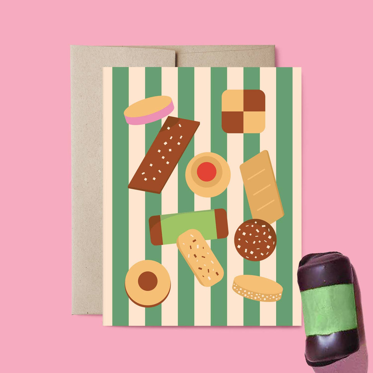 Swedish Fika Cookies Blank Everyday Card