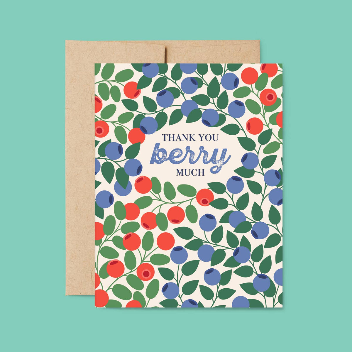 Thank You Berry Much - Botanical Berries Card