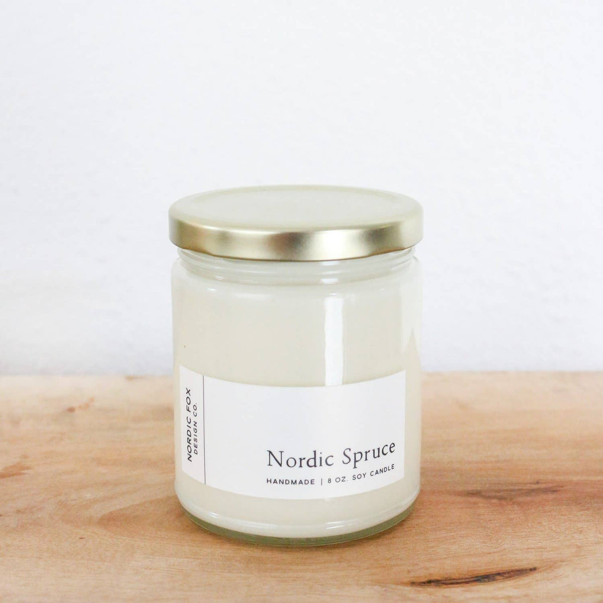 Nordic Spruce Handmade Soy Candle: 8 oz. Jar