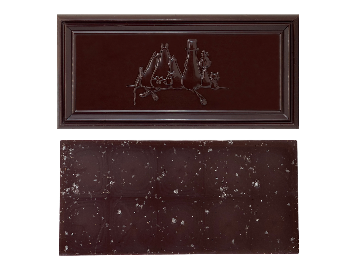 Organic Moomin Chocolate Stinky – Dark chocolate 70% with sea salt