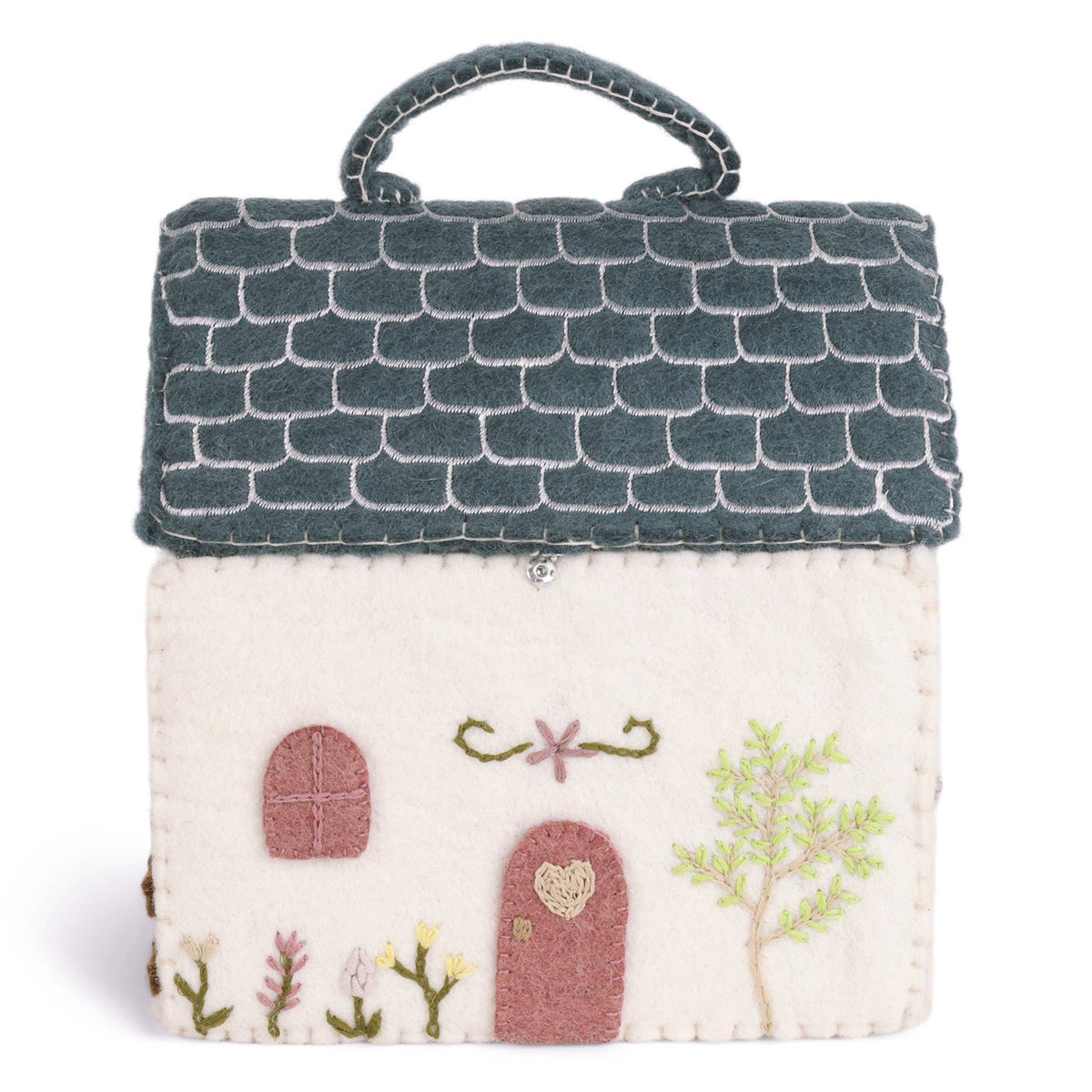 House w/Blue Roof and Handle