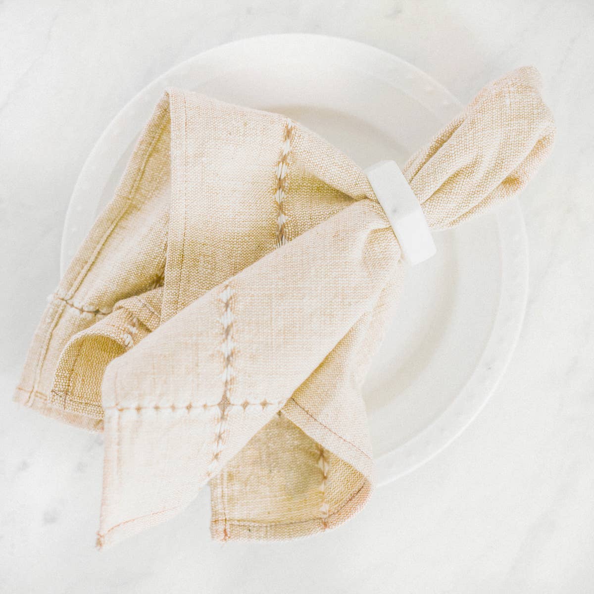 Pulled Cotton Napkin: Rattan