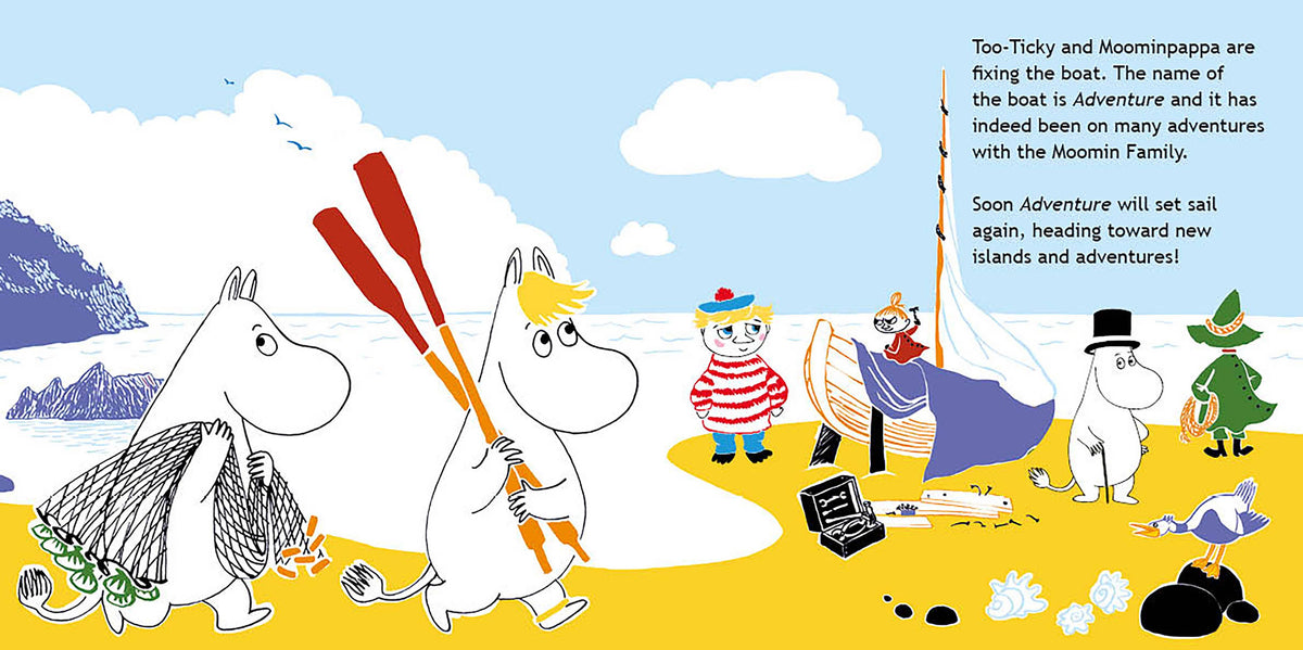 Moominvalley Friends at the Seaside: Board Book