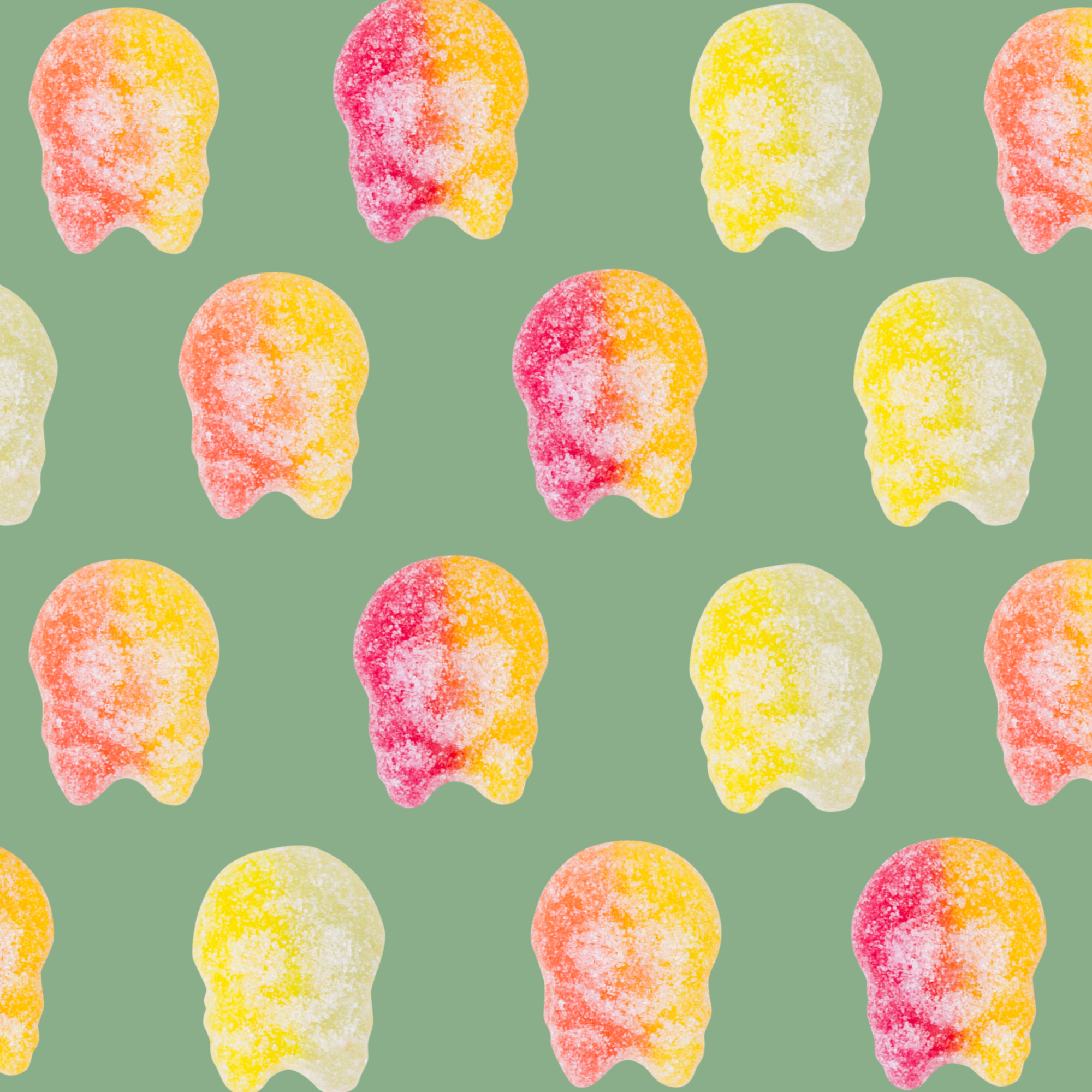 BUBS Mini Sour Skulls