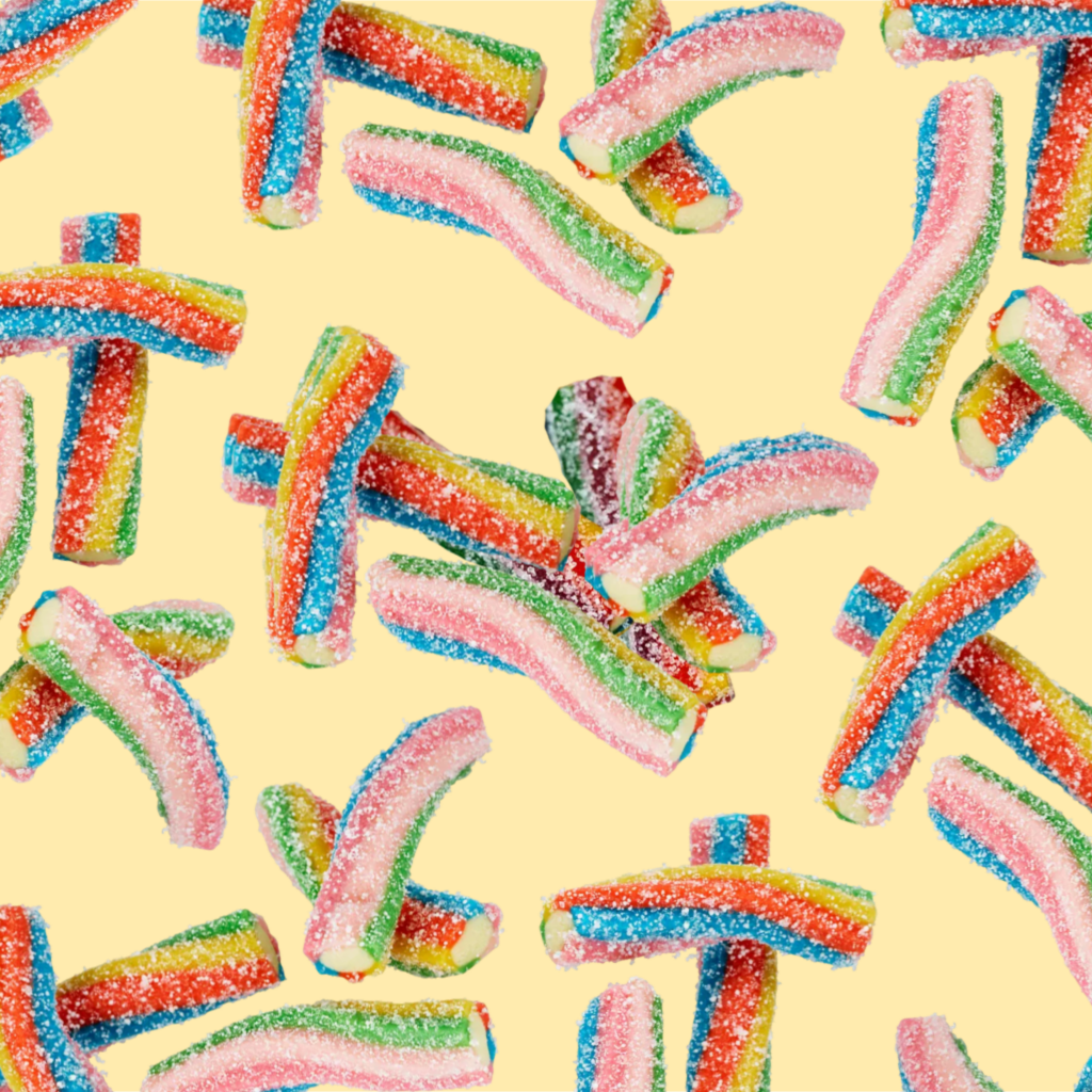 Skåne Konfektyr Sour Filled Rainbow Twist