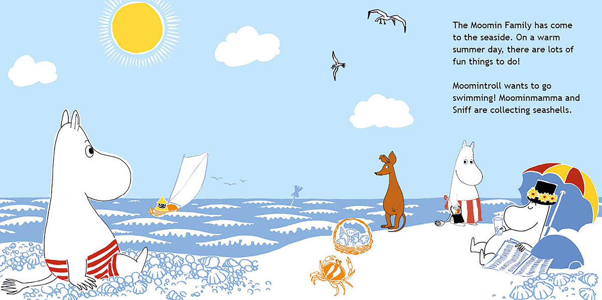 Moominvalley Friends at the Seaside: Board Book