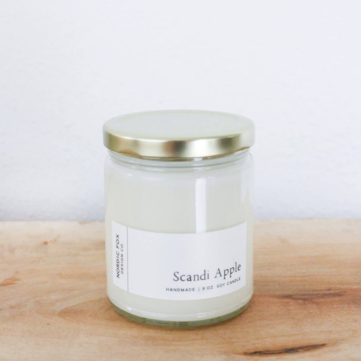 Scandi Apple Handmade Soy Candle: 8 oz. Jar