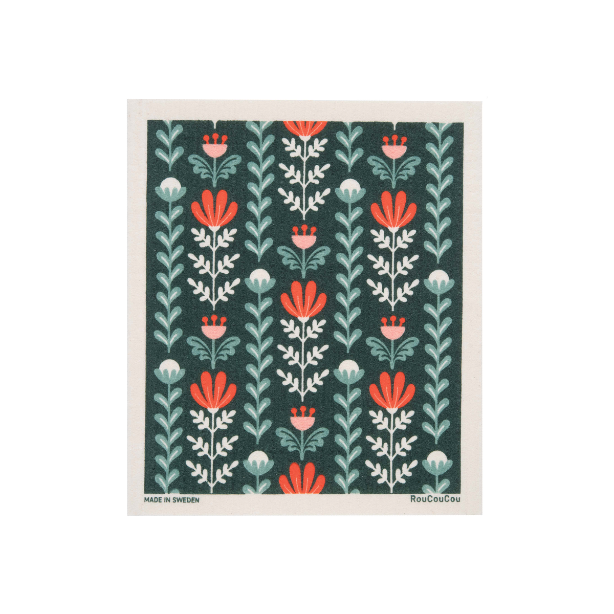 Swedish Dishcloth - EK Holiday Flowers