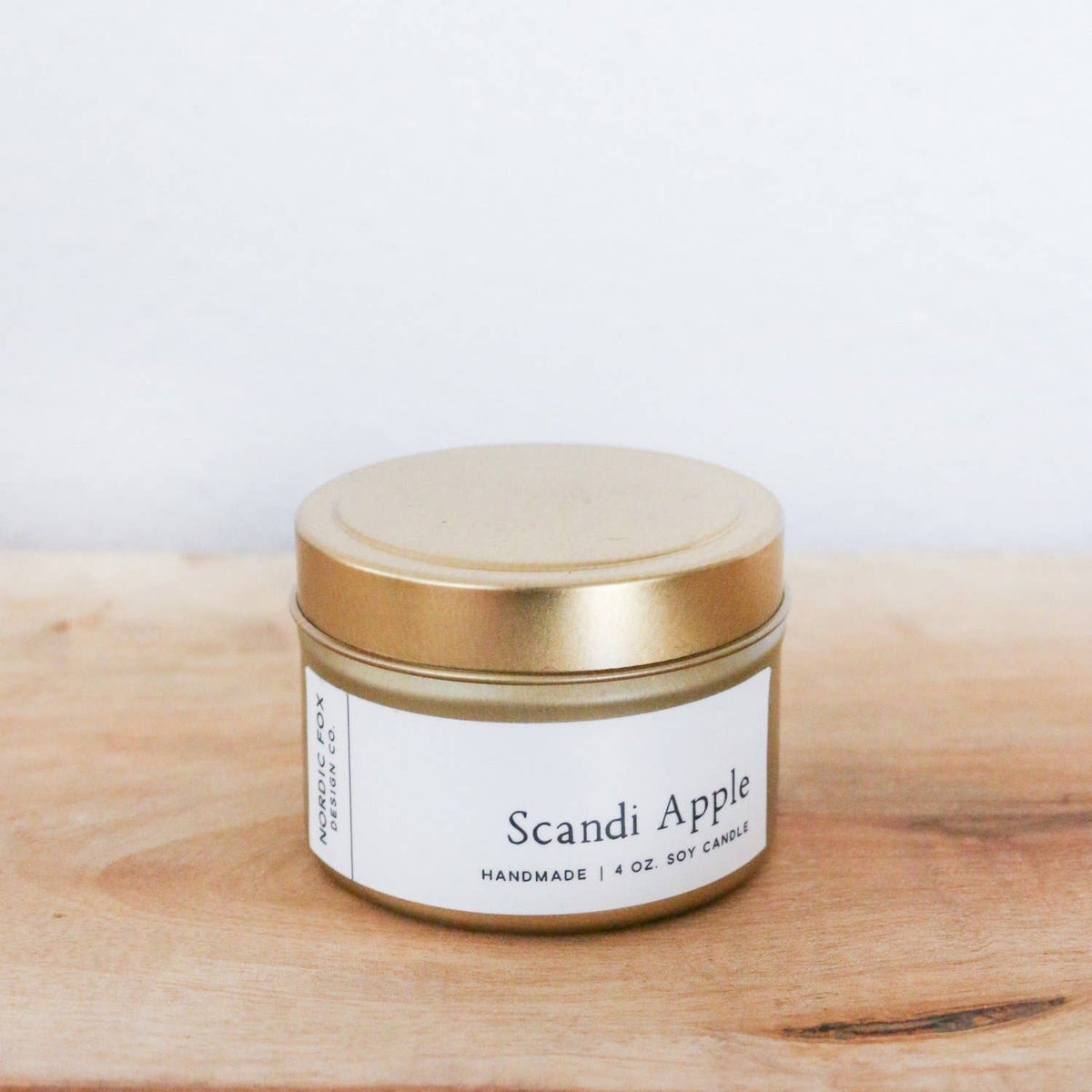 Scandi Apple Handmade Soy Candle: 4 oz. Tin