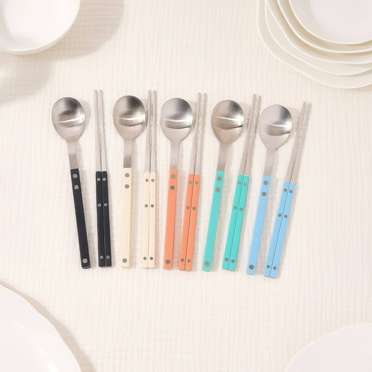 Bogen Sentier Satin Flatware: Vanilla
