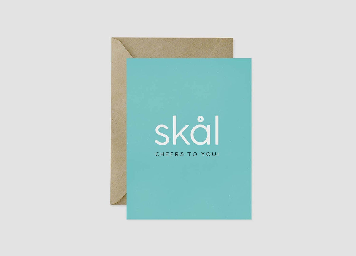 Skål Cheers To You Greeting Card