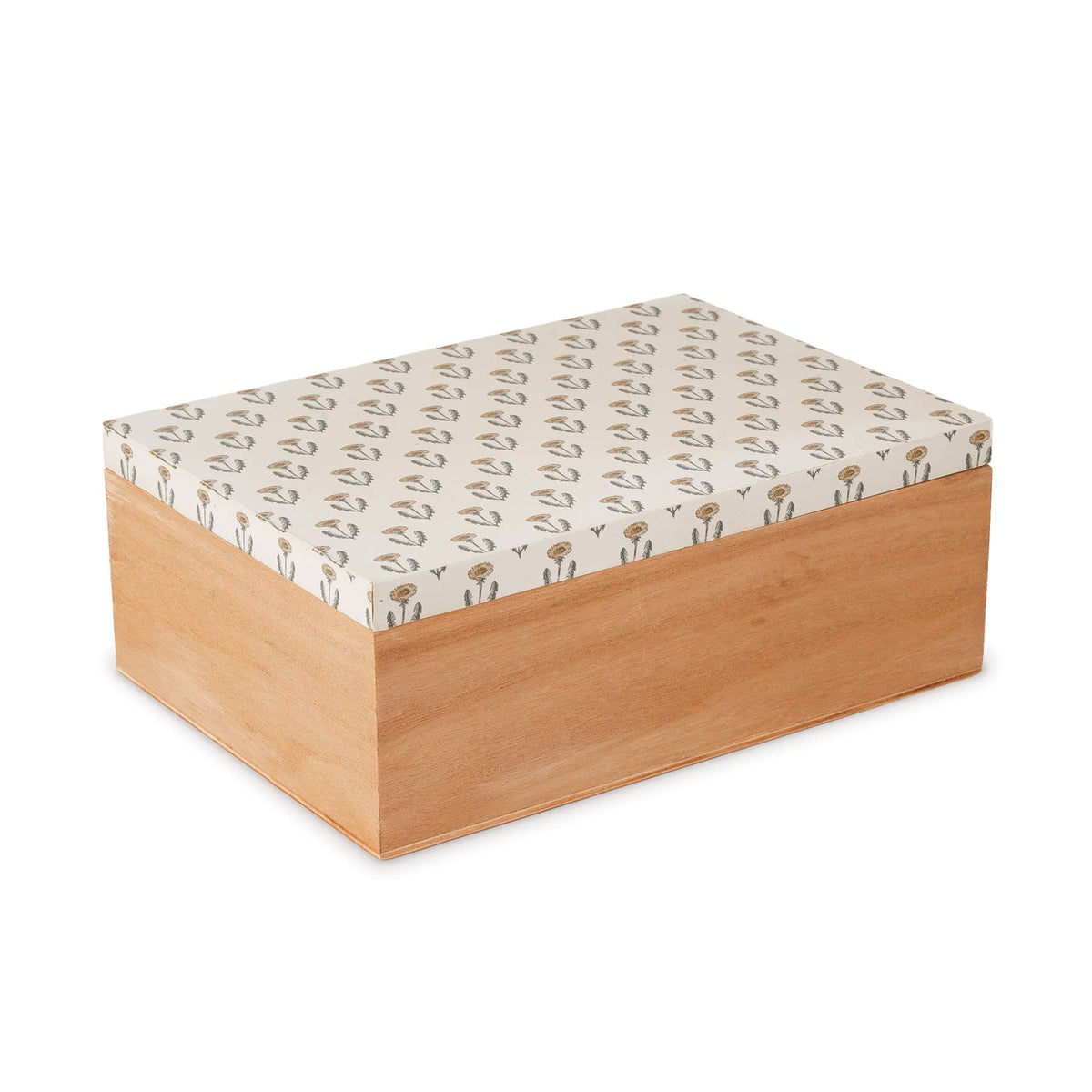 Cottage Bloom Wooden Keepsake Box