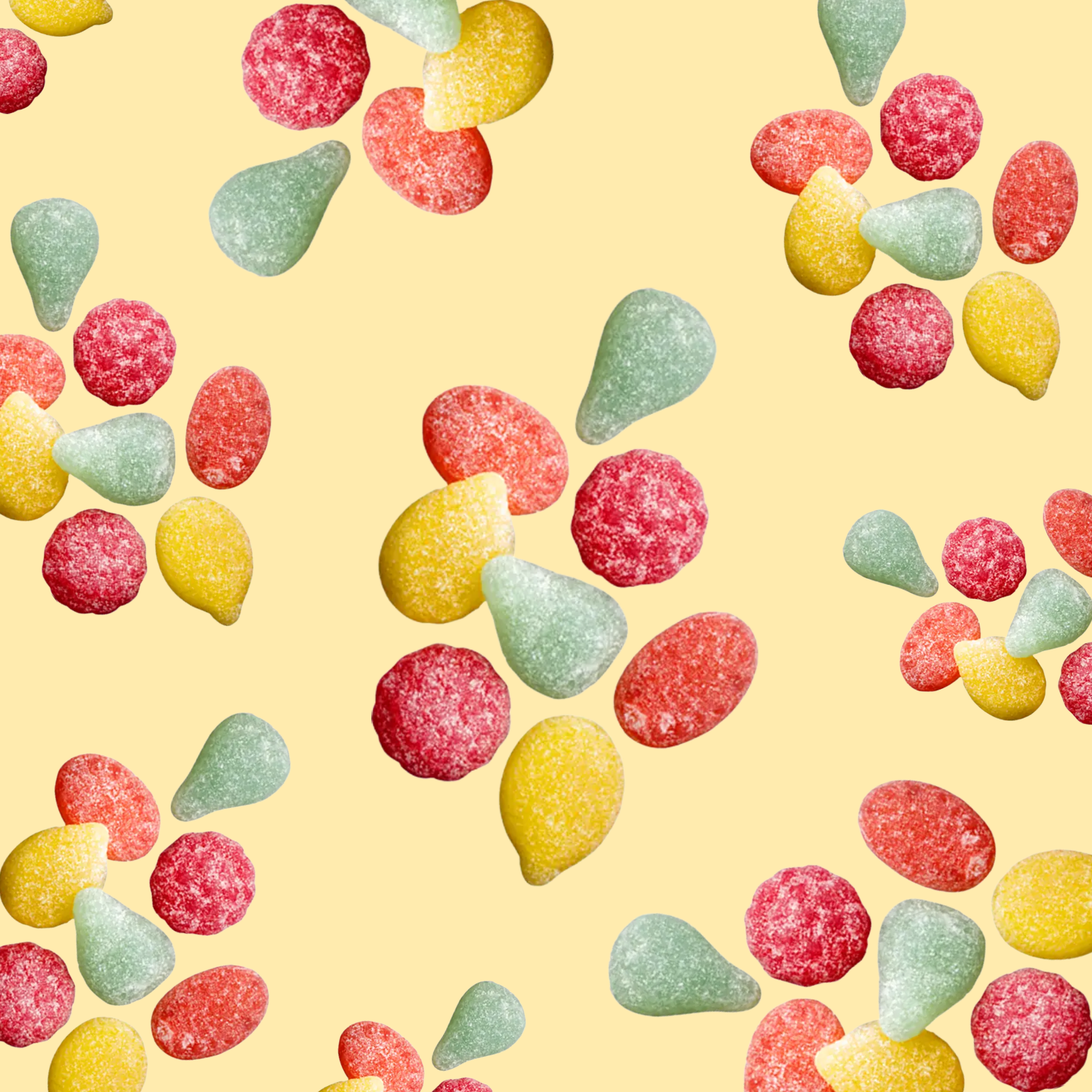 pattern of tutti frutti sour from fazer swedish candy mix