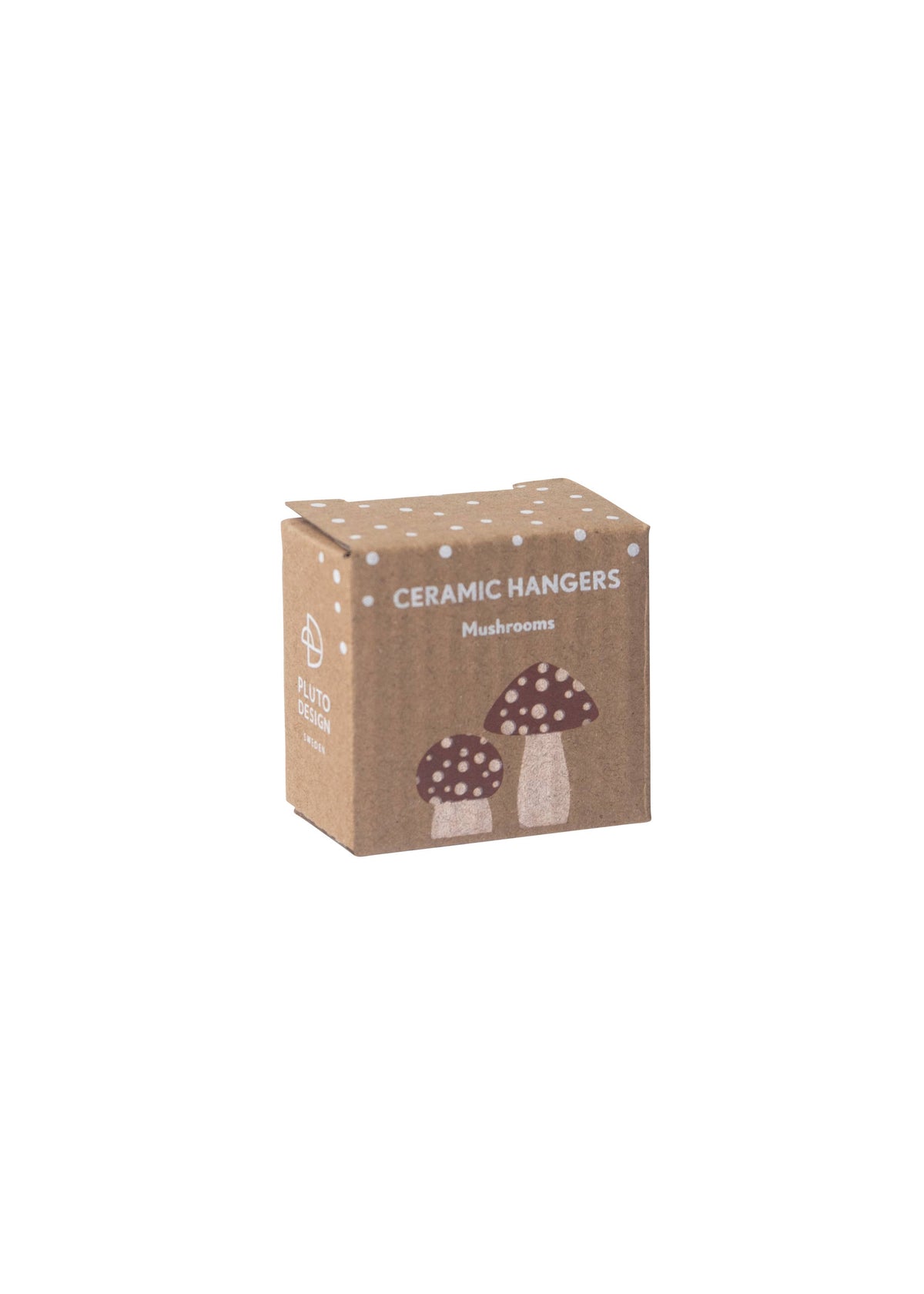 Mushroom Ceramic Ornament, 2/box