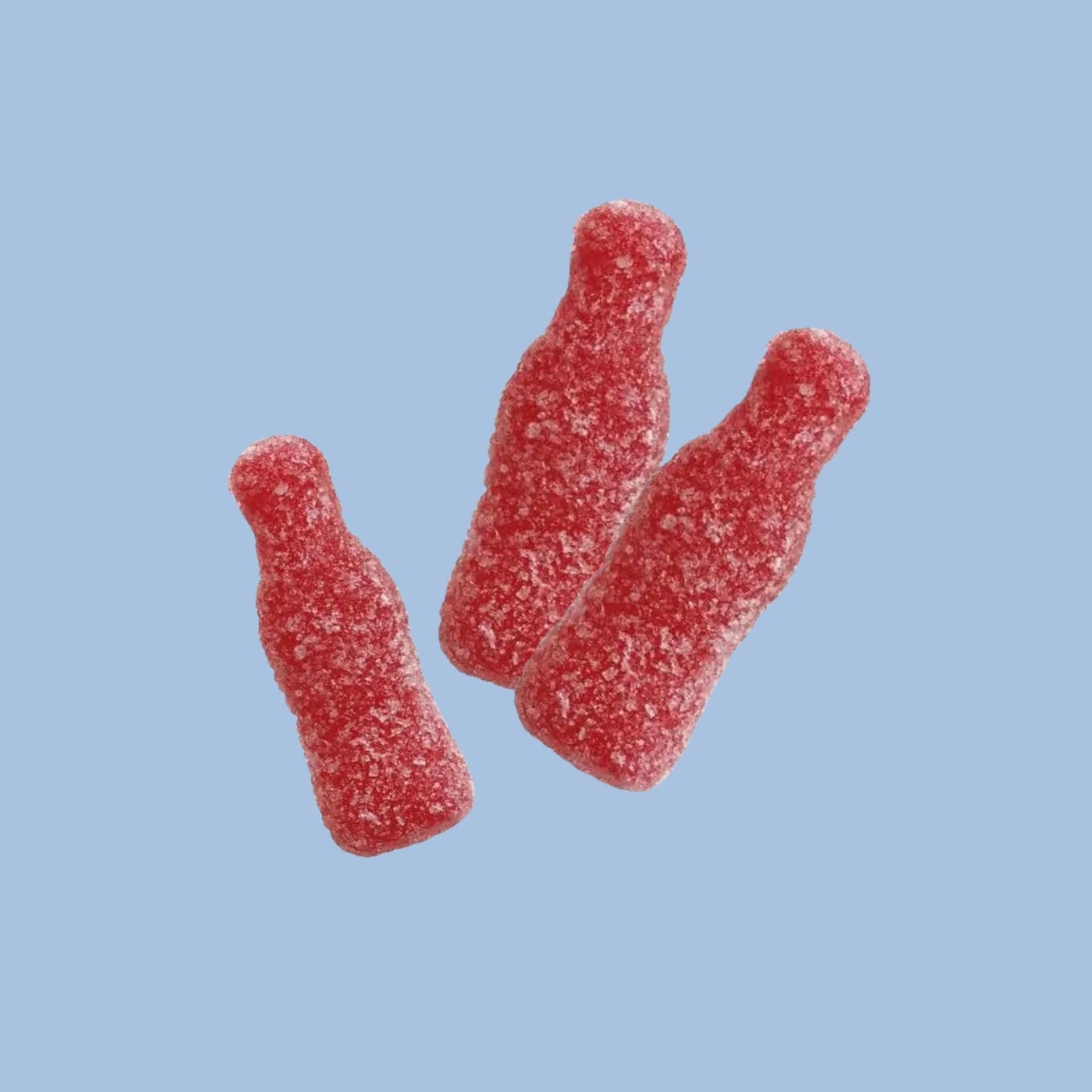 Close up Grahn Sour Raspberry Shots Swedish Pick and Mix Candy