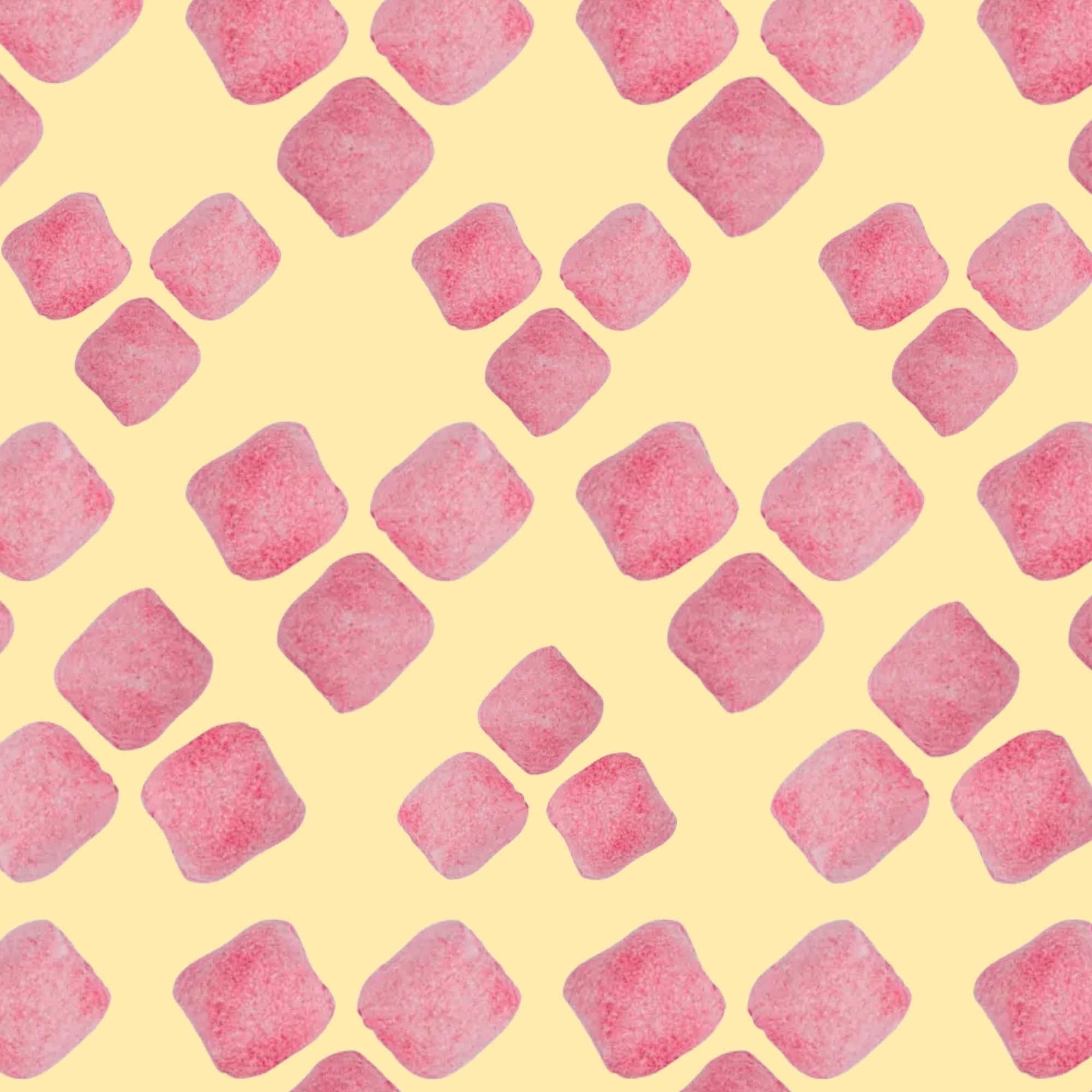 Flat Lay Grahn Strawberry Chunks Swedish Pick and Mix Candy