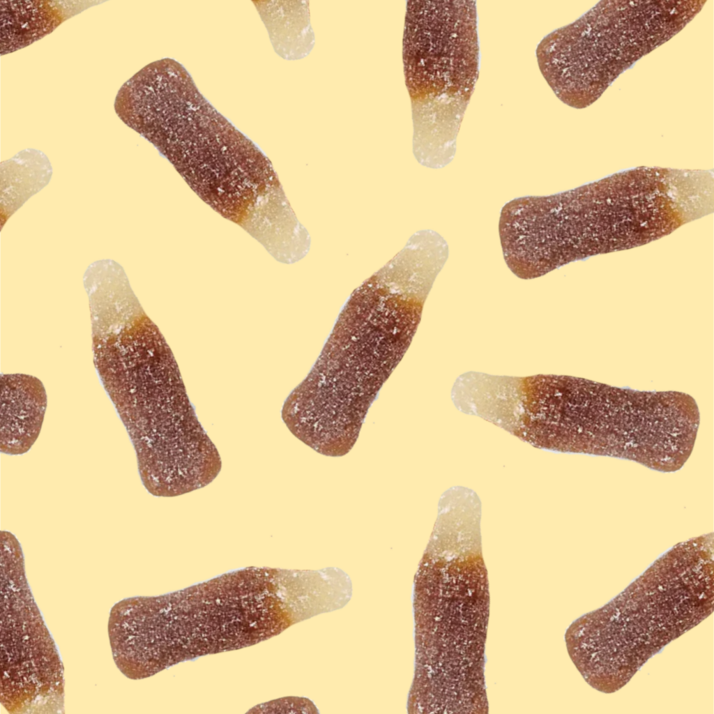 Two jellioo large on a light yellow background group