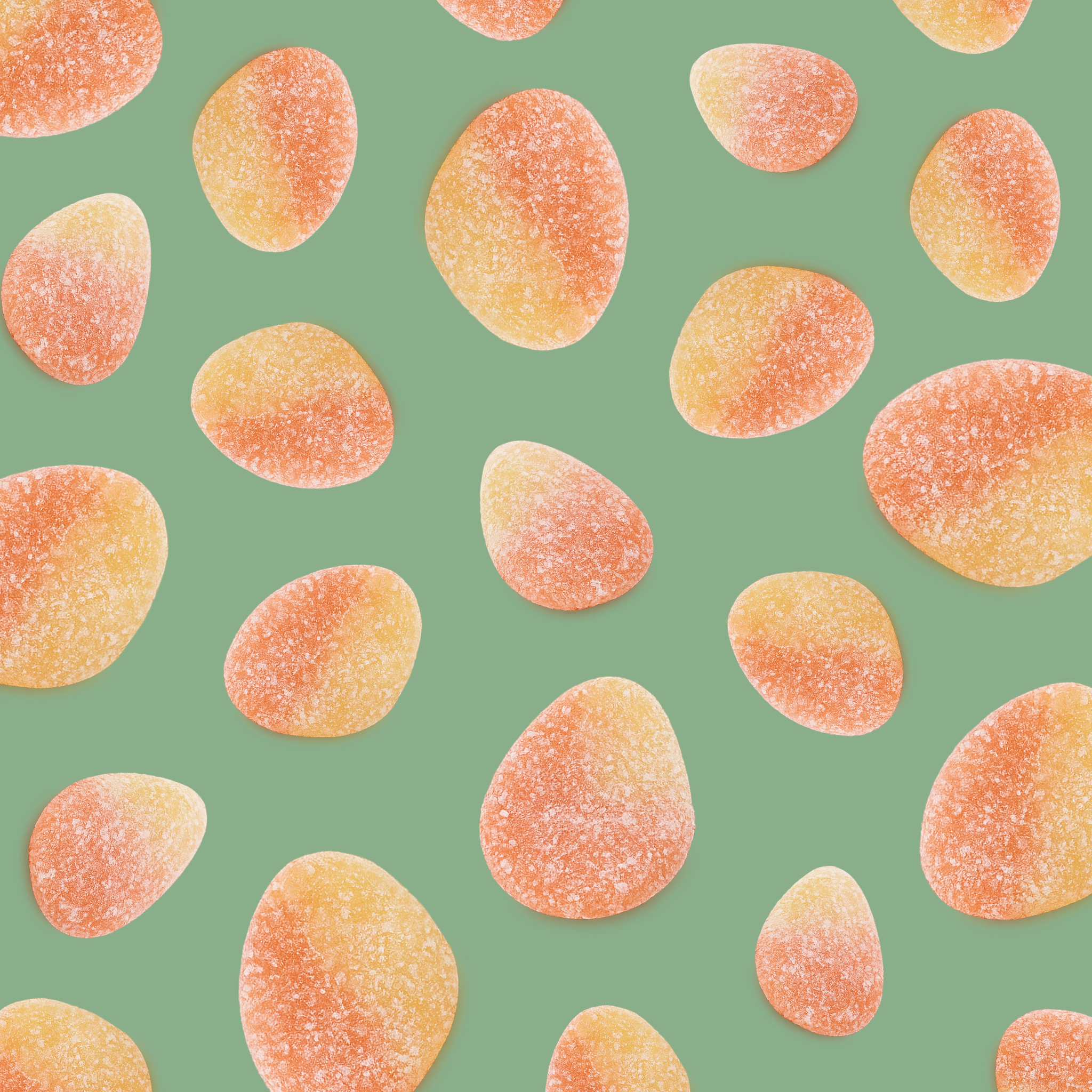 Malaco Sweet Gummy Peaches Pattern