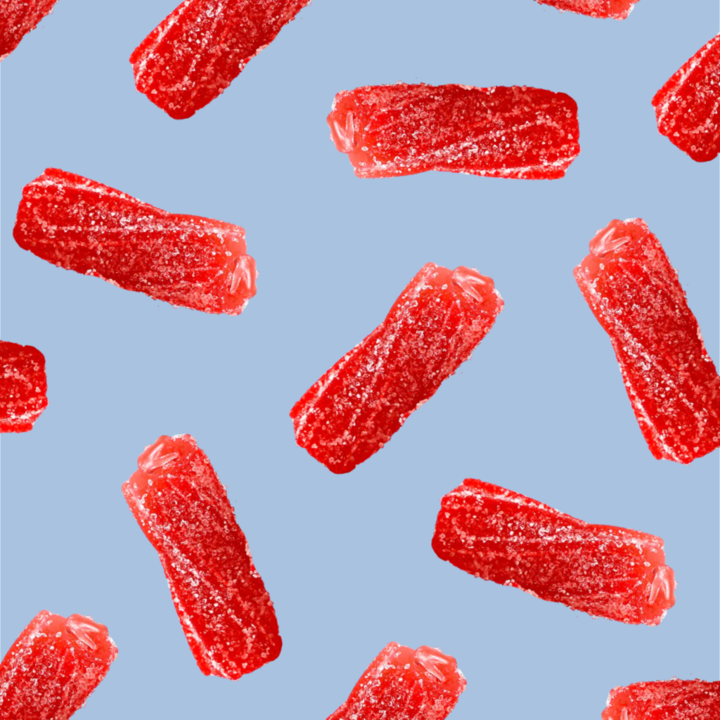 Scandi Candy Sour Strawberry Twists