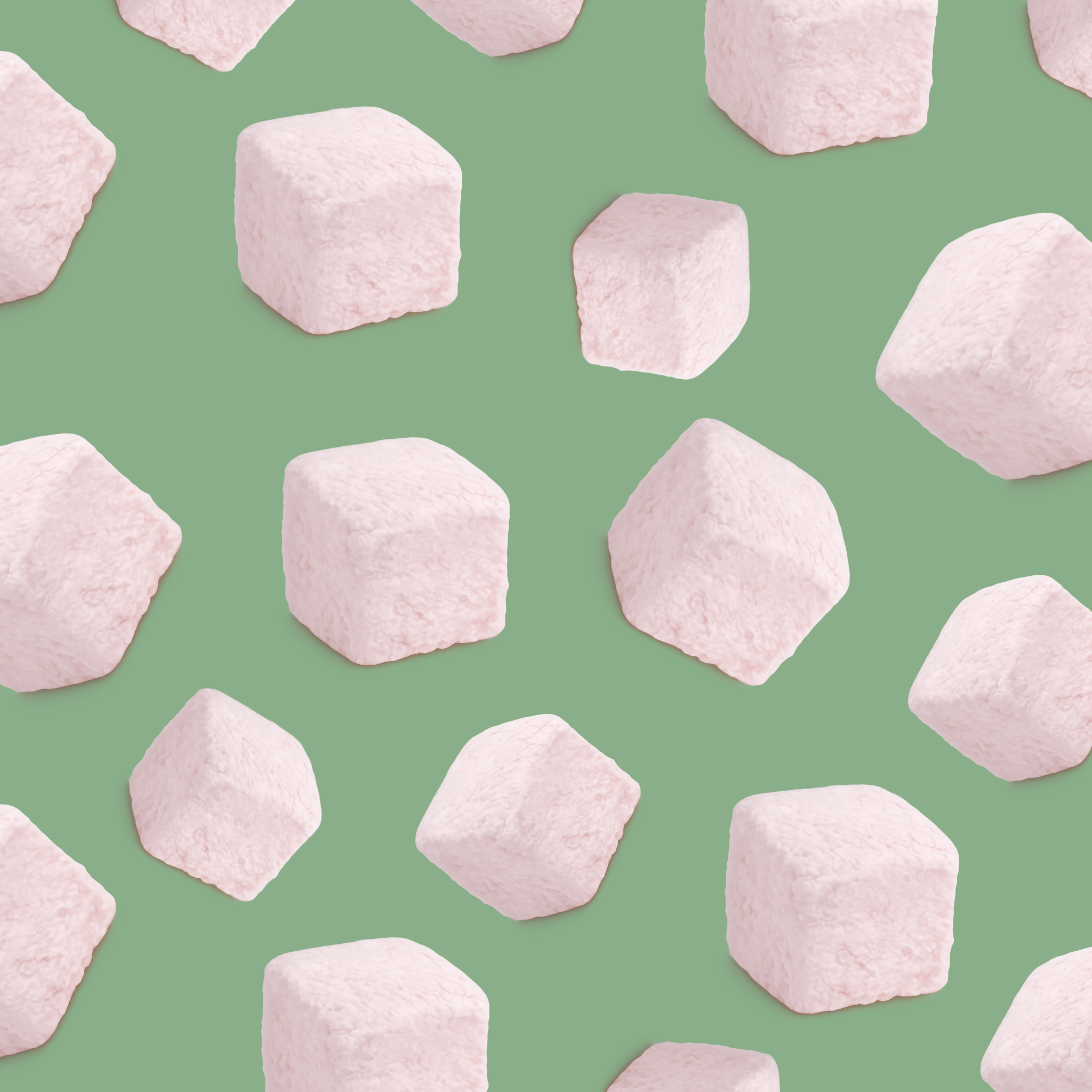 Strawberry Foam Sugar Cubes