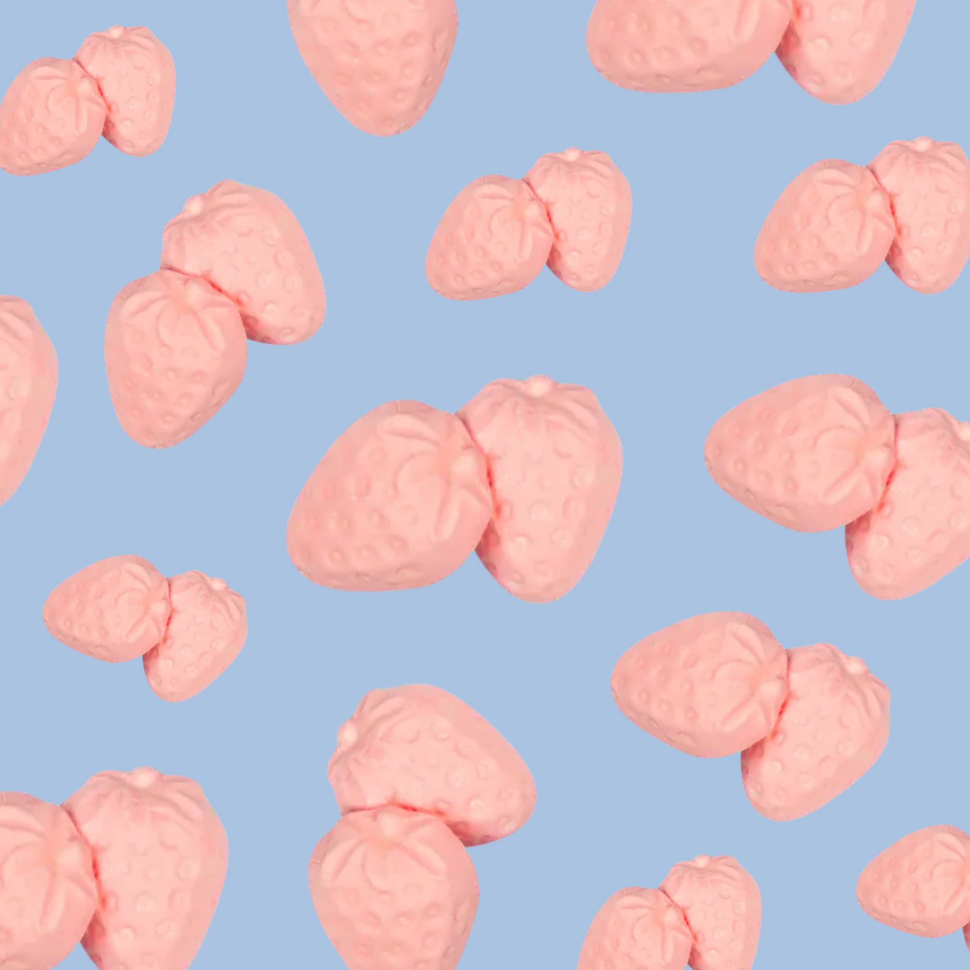 Pattern of Skumjordgubbar strawberry foam candies, Swedish candy mix