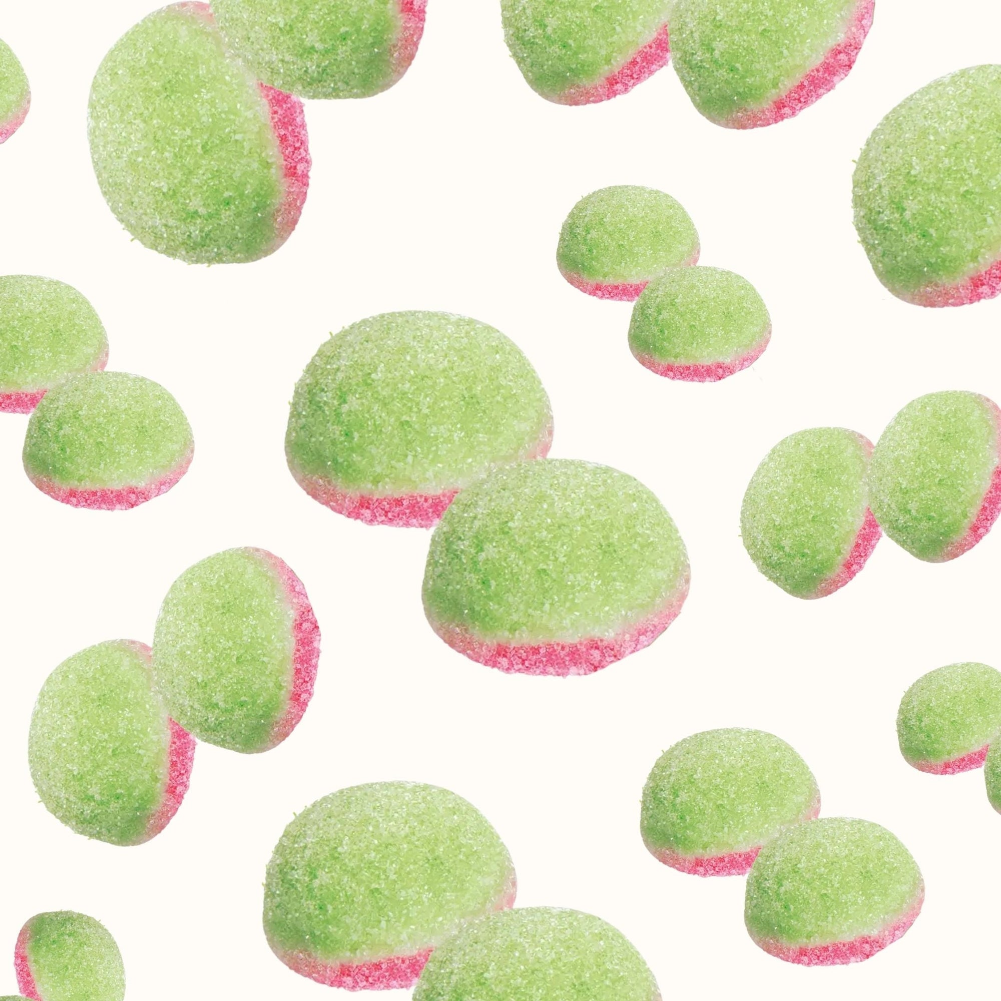 Flat Lay Vidal Fizzy Watermelon Bombs Swedish Pick and Mix Candy