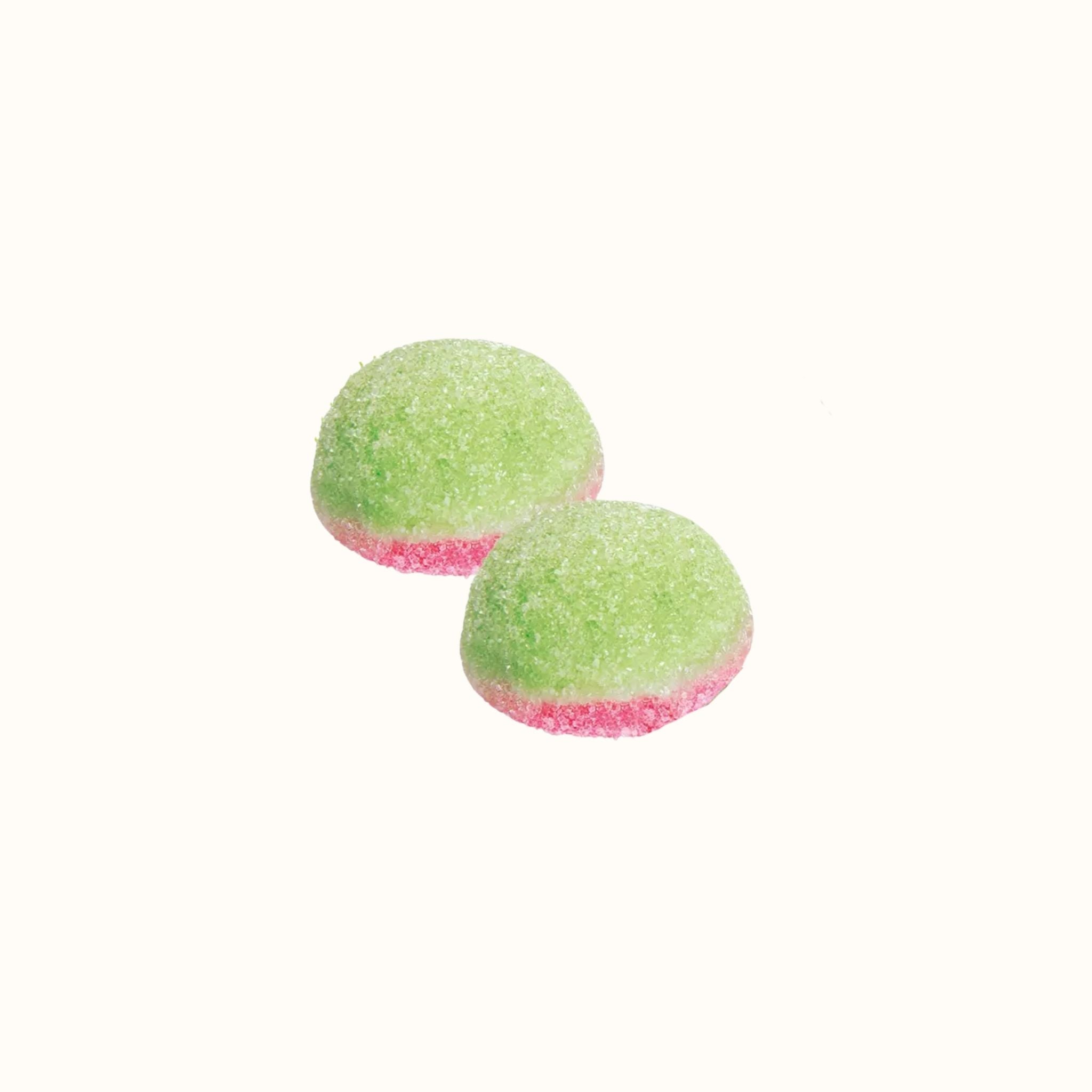 Close up Vidal Fizzy Watermelon Bombs Swedish Pick and Mix Candy