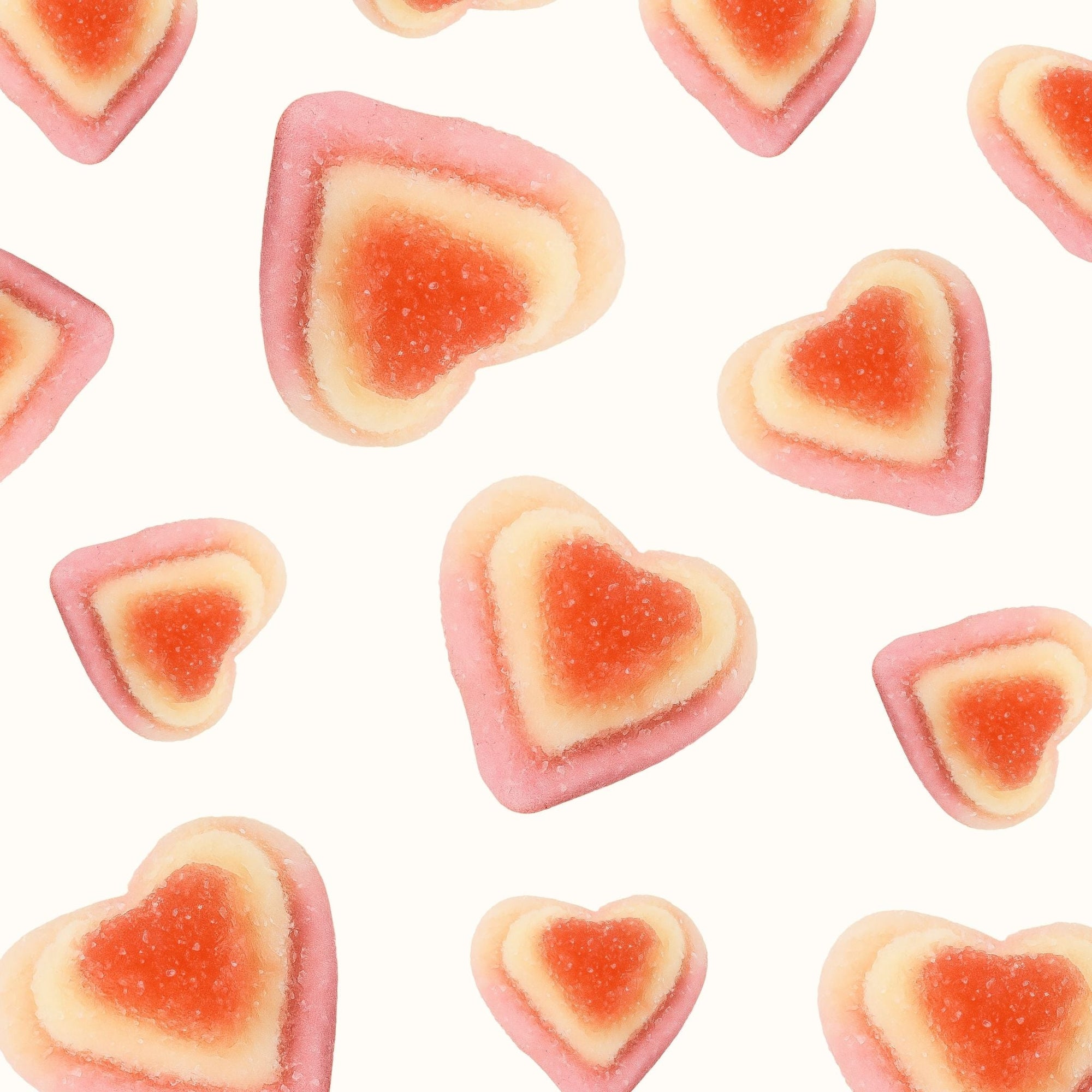 Flat Lay Vidal Triple Hearts Swedish Pick and Mix Candy